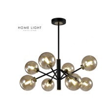 HOME LIGHT TALIA 8 LUSTER 8*G9 CRNA/BAKAR