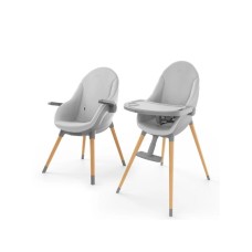 KINDERKRAFT STOLICA ZA HRANJENJE 2U1 FINI UP GREY