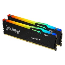 KINGSTON 128GB (2x64GB kit) DIMM DDR5 5600MT/s KF556C40BBAK2-128 FURY Beast Black RGB EXPO