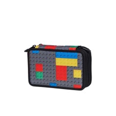 LEGO Iconic troslojna pernica sa priborom: Šarene kocke