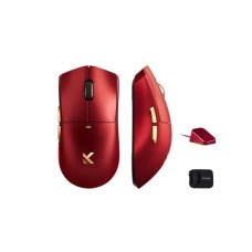 MCHOSE Bežični gaming miš K7 Ultra Iron Red /PAW 3950/8K Hz/Omron Mechanical