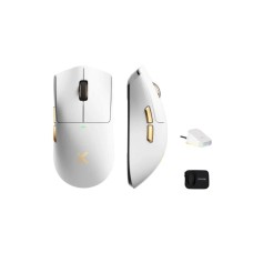 MCHOSE Bežični gaming miš K7 Ultra White God /PAW3950/8KHz pooling/Omron Mechanical