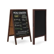 ModernHome Reklamni A-stalak 83×50 cm, dvostrana tabla za pisanje kredom ModernHome Reklamni A-stalak 83×50 cm, dvostrana tabla za pisanje kredom