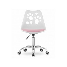ModernHome Stolica Print White Pink ModernHome Stolica Print White Pink