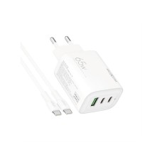 MOXOM MX-HC158 QC3.0 65W Type-C na Type-C punjač beli MOXOM MX-HC158 QC3.0 65W Type-C na Type-C punjač beli