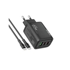 MOXOM MX-HC158 QC3.0 65W Type-C na Type-C punjač crni