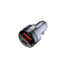 MOXOM MX-VC44 USB-A 18W+Type-C PD30W Auto punjač bez kabla crni