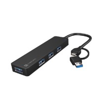 NATEC MAYFLY, USB 3.0 Hub, 4-Port, USB-A + USB-C Adapter, dužina kabla 15 cm (NHU-2023) NATEC MAYFLY, USB 3.0 Hub, 4-Port, USB-A + USB-C Adapter, dužina kabla 15 cm (NHU-2023)