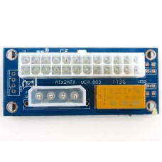 CHIPAL ATX2ATX VER004 Dual PSU Card Converter 24Pin to 4Pin Power Supply Sync Starter Extender Cord Cable Adapter
