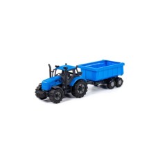 Polesie Traktor na frikciju sa prikolicom za decu Progress plavi Polesie Traktor na frikciju sa prikolicom za decu Progress plavi