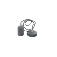 RUSTIK 120 VISILICA BETON 1*E27 SIVA