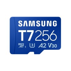 SAMSUNG MicroSD 256GB, T7, UHS-I U3 V30 A2, za 4K i FHD snimanje (MB-MB256T/WW)