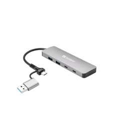 Sandberg 136-64 USB-C/A to 2xUSB-A+2xUSB-C Hub