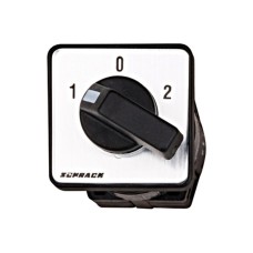 SCHRACK Greb. sklopka MINI/1p/10A/1-0-2/AC21/mont.na vrata fi22mm