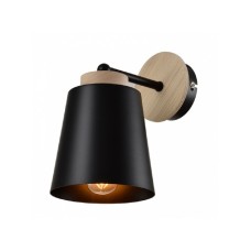 VESTA 425 ZIDNA LAMPA 1*E27 CRNA/DRVO VESTA 425 ZIDNA LAMPA 1*E27 CRNA/DRVO