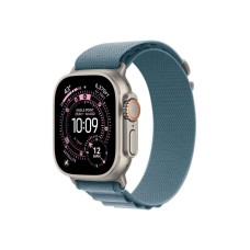 APPLE Watch Ultra 3 Cellular 49mm Natural Titanium Case with Light Blue Alpine Loop – Small (mewk4se/a)