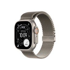 APPLE Watch Ultra 3 Cellular 49mm Natural Titanium Case with Natural Titanium Milanese Loop – Small (meww4se/a)