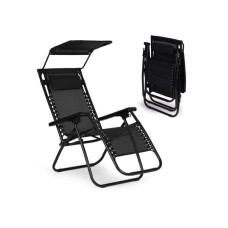 Bolzz PODESIVA BASTENSKA FOTELJA SA TENDOM BLACK