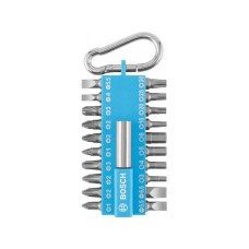 BOSCH 21-delni set bitova odvrtača sa kopčom – plavi 2607002822