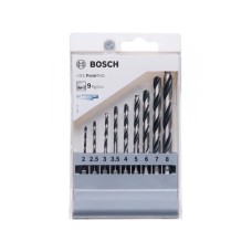 BOSCH HSS spiralna burgija PointTeQ sa šestougaonim HEX prihvatom pakovanje od 9 komada - 2607002826 BOSCH HSS spiralna burgija PointTeQ sa šestougaonim HEX prihvatom pakovanje od 9 komada - 2607002826