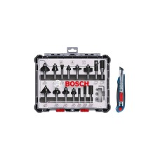 BOSCH plavi alat 15-delni set glodala sa skalperom, 0615997653