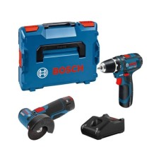 BOSCH plavi alat GSR 12V-15 + GWS 12V-76, 0615990N2U