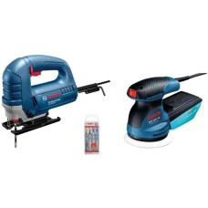 BOSCH plavi alat Ubodna testera GST 8000 E + Ekscentar brusilica GEX 125-1 AE 0615990M8K