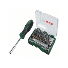 BOSCH zeleni alat 27-delni set bitova sa rašpom i ručnim zavrtačem 2607017331 BOSCH zeleni alat 27-delni set bitova sa rašpom i ručnim zavrtačem 2607017331