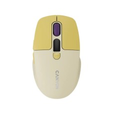 CANYON Miš MW-26 LCD Silent Dual Mode Wireless Yellow