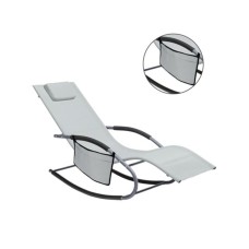 CHOMIK Baštenska ljuljaška svetlo siva sa džepićem LEZ1618