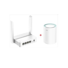 CUDY Cudy SET WR300 N300 Wi-Fi Router + M1300 1-pack AC1200 MESH CUDY Cudy SET WR300 N300 Wi-Fi Router + M1300 1-pack AC1200 MESH