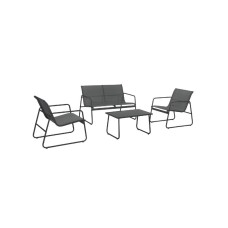 ED Vrtna garnitura 4-delna, čelik+tekstilen