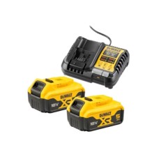 DeWALT Set 2 x baterija i punjač 18V XR® 5Ah DCB1104P2-QW
