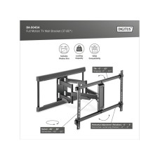 DIGITUS Zglobni nosač za televizore 37-80'' DIGITUS Zglobni nosač za televizore 37-80''
