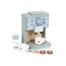 ECO TOYS Drveni aparat za kafu za decu -barista set, 8 delova