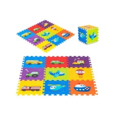 ECO TOYS Podloga Za Igru Puzzle Vehicles, 9 Elemenata (86x86cm) Iplay ECO TOYS Podloga Za Igru Puzzle Vehicles, 9 Elemenata (86x86cm) Iplay