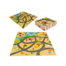 ECO TOYS Podloga za igru za decu SAFARI PUZZLE 9 ELEMENATA 93X93CM ECO TOYS Podloga za igru za decu SAFARI PUZZLE 9 ELEMENATA 93X93CM