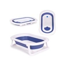 ECO TOYS Sklopiva kadica za bebe sa odvodom - Plava ECO TOYS Sklopiva kadica za bebe sa odvodom - Plava