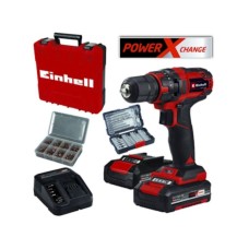 EINHELL Akumulatorska bušilica/odvijač +39 pribora + 200 srafova set TC-CD 18/35 Li 4513957