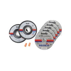 EINHELL By KWB metalni set 125mm reznih ploča 125 mm u kutiji + čepići za uši – 7 delova 49712052