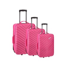 EMPIRE Doha, kofer, set 3 komada, PE, roze