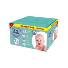 EVY BABY Pelene Box 3 Midi 5-9kg - 96 kom 3u1 EVY BABY Pelene Box 3 Midi 5-9kg - 96 kom 3u1