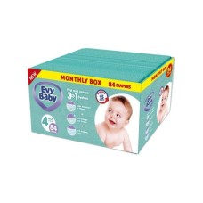 EVY BABY Pelene Box 4 Maxi 7-18kg - 84 kom 3u1 EVY BABY Pelene Box 4 Maxi 7-18kg - 84 kom 3u1