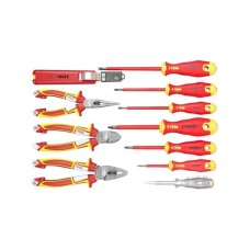 FELO Set dielektričnih alata Ergonic VDE sa sa kleštima i testerom 41391104 11 kom FELO Set dielektričnih alata Ergonic VDE sa sa kleštima i testerom 41391104 11 kom