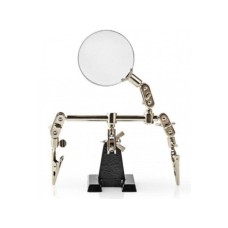 GEMBIRD Lupa za lemljenje sa dve stipaljke HETH110BK GEMBIRD Lupa za lemljenje sa dve stipaljke HETH110BK