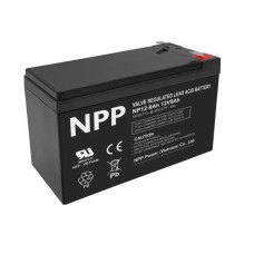 NPP NP12V-9Ah, AGM BATTERY, C20=9AH, T1, 151x65x94x100, 2,5KG, BLACK NPP NP12V-9Ah, AGM BATTERY, C20=9AH, T1, 151x65x94x100, 2,5KG, BLACK