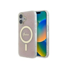 Guess Zaštitna maska sa MagSafe za iPhone 16 4G Roze