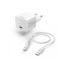 HAMA Mini Brzi Punjac Sa USB-C Kablom, PD, 25W, 1.5m Beli HAMA Mini Brzi Punjac Sa USB-C Kablom, PD, 25W, 1.5m Beli
