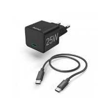 HAMA Mini Brzi Punjac Sa USB-C Kablom, PD, 25W, 1.5m Crni 201623 HAMA Mini Brzi Punjac Sa USB-C Kablom, PD, 25W, 1.5m Crni 201623