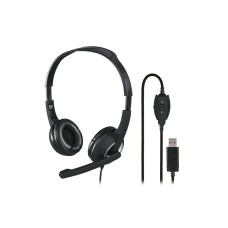 HAMA PC slusalice sa mikrofonom HS-USB250, stereo, crne HAMA PC slusalice sa mikrofonom HS-USB250, stereo, crne